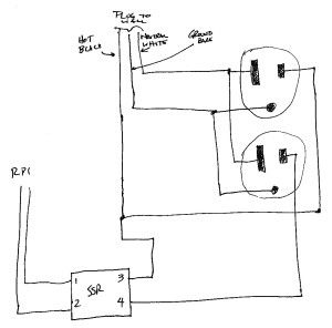Wiring diagram. Not to scale.